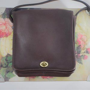 Vintage COACH Dk Brown Compact Crossbody
